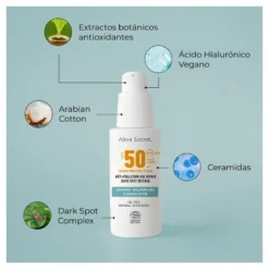 Protector Solar Facial SPF... -Tiendas Sigma Select protector solar facial spf 50 con ceramidas nueva formula alma secret 2
